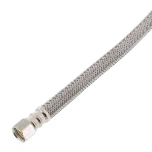Main product image of 16" Pro-Series Braided Stainless Steel Hose Toilet Connector (3/8" Compression x 7/8" Ballcock)