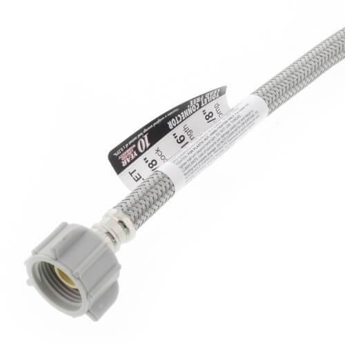 Main product image of 16" Pro-Series Braided Stainless Steel Hose Toilet Connector (3/8" Compression x 7/8" Ballcock)