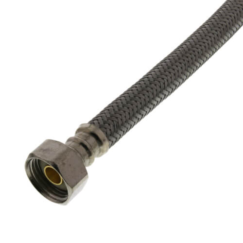 Main product image of 12" Pro-Series Braided Stainless Steel Hose Faucet Supply Connector (1/2 FIP x 1/2" FIP)