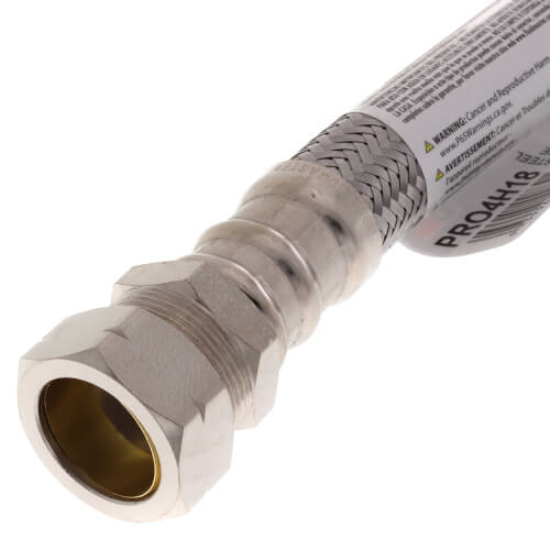 Main product image of 3/4" FIP x 3/4" Comp Pro-Series Braided Hose Water Heater Connector (18" Length)
