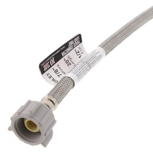 Main product image of PRO4T20 20" Pro-Series Braided Stainless Steel Hose Toilet Supply Connector (1/2 FIP x 7/8 Ballcock)
