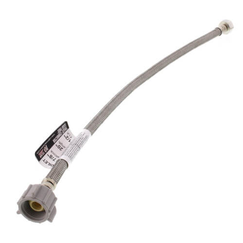 Main product image of PRO4T20 20" Pro-Series Braided Stainless Steel Hose Toilet Supply Connector (1/2 FIP x 7/8 Ballcock)