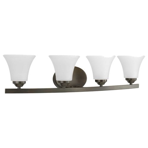 Main product image of Adorn 4 Light Etched Glass Traditional Bath Vanity Light (Antique Bronze), P2011-20W