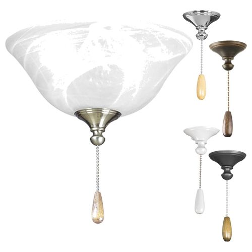 Main product image of Transitional Universal Fan Light Kit (Alabaster White), P2612-01WB