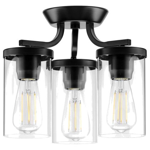 Main product image of 2 Light Semi-Flush Bath Vanity Light (Black), P350149-031
