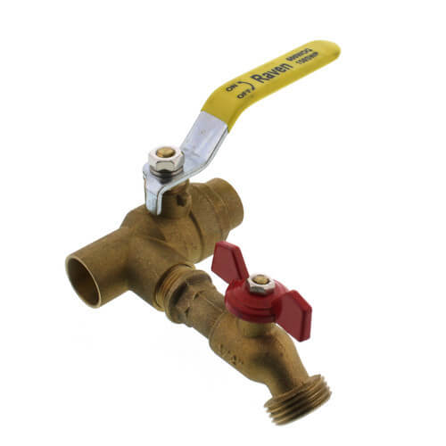 PS1CF Raven PS1CF 1" C x F Purge Station w/ Boiler Drain