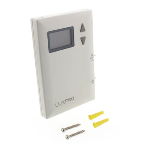 Psd010bf Lux Psd010bf Luxpro Digital 2 Wire Heat Only Thermostat With Fan 6560