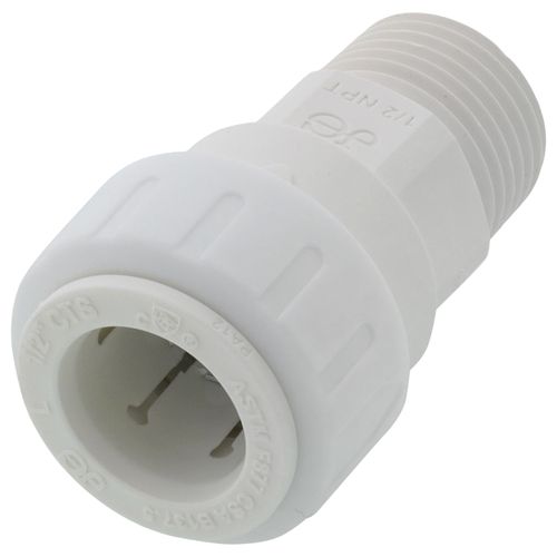 Main product image of 1/2" CTS ID x 1/2" NPT JG Twist & Lock Speedfit Secure Male Connector