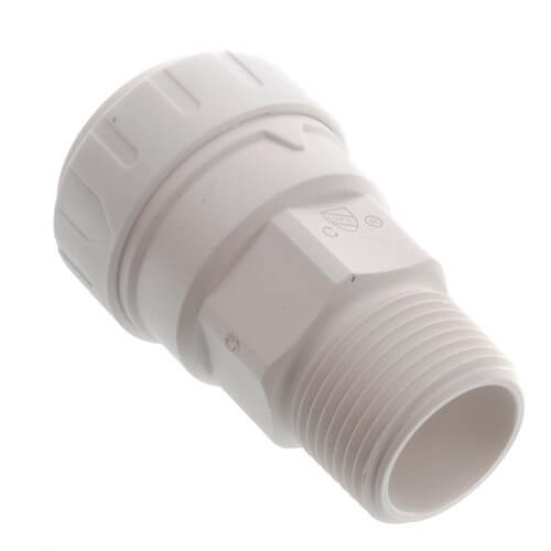 3/4" CTS ID x 3/4" NPT JG Twist & Lock Speedfit Secure Male Connector