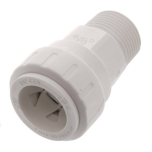3/4" CTS ID x 3/4" NPT JG Twist & Lock Speedfit Secure Male Connector
