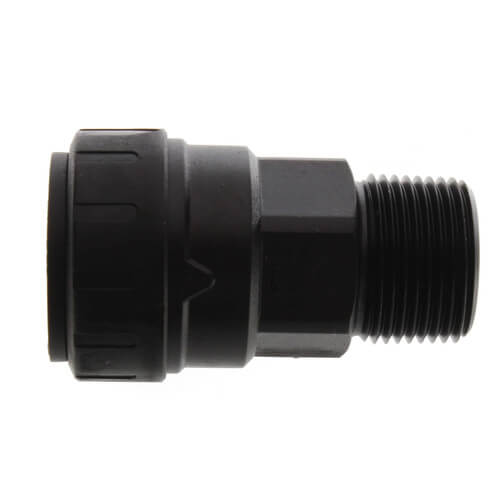 Main product image of PSEI012826E PEX Male Connector, 3/4" CTS x 3/4" NPT, Black