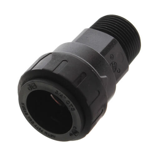 Main product image of PSEI012826E PEX Male Connector, 3/4" CTS x 3/4" NPT, Black