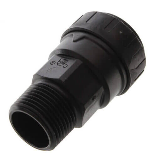 Main product image of PSEI012826E PEX Male Connector, 3/4" CTS x 3/4" NPT, Black
