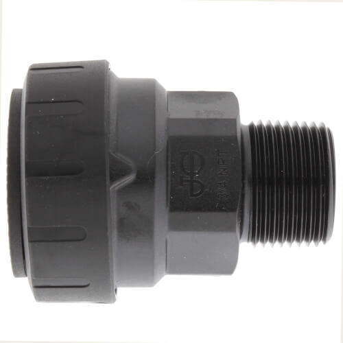 Main product image of PSEI013626E PEX Male Connector, 1" CTS x 3/4" NPT, Black