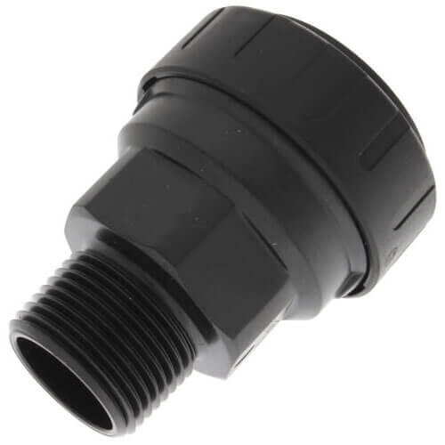 Main product image of PSEI013626E PEX Male Connector, 1" CTS x 3/4" NPT, Black
