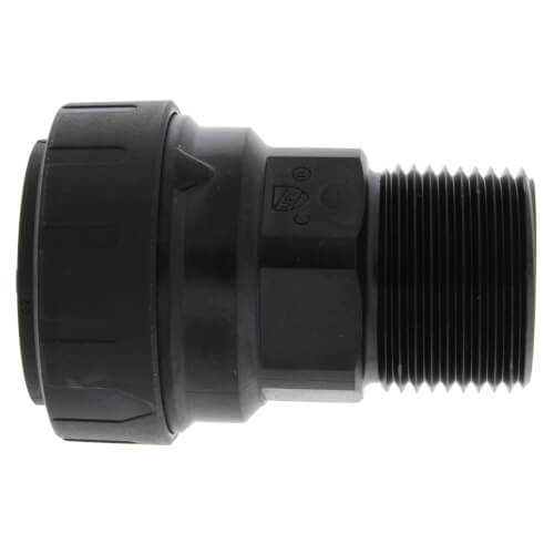 Main product image of PSEI013628E PEX Male Connector, 1" CTS x 1" NPT, Black