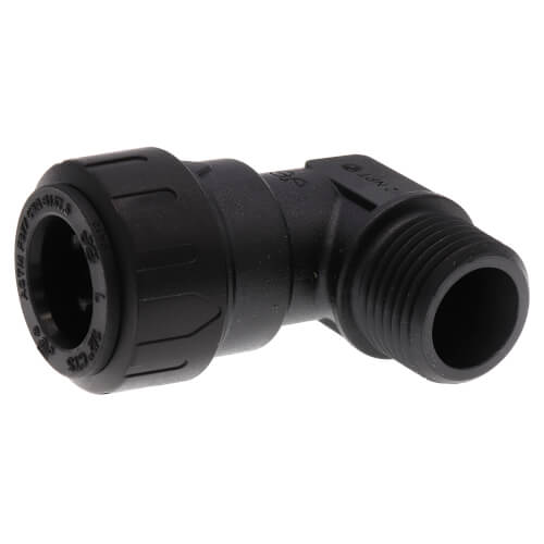 Main product image of PSEI482024E Male Fixed 90° Elbow, 1/2" CTS x 1/2" MPT, Black
