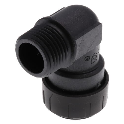 Main product image of PSEI482024E Male Fixed 90° Elbow, 1/2" CTS x 1/2" MPT, Black