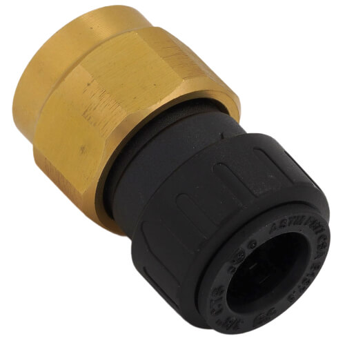 Main product image of 3/8" CTS x 1/2" NPS ProLock Female Adapter (Brass Nut)