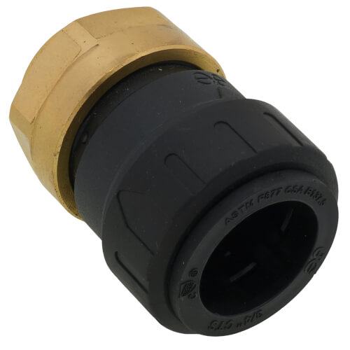 Main product image of 3/4" CTS x 1/2" NPS ProLock Female Adapter (Brass Nut)