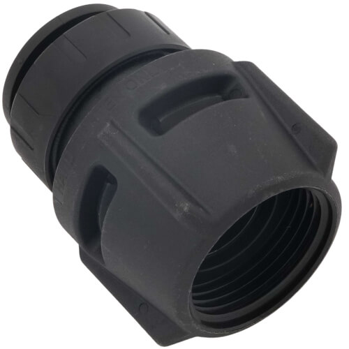 Main product image of PSEI622838E Female Connector, 3/4" CTS x 1" NPS, Black