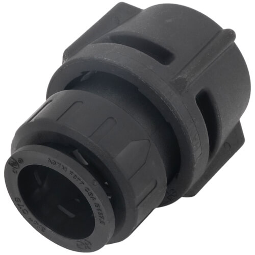 Main product image of PSEI622838E Female Connector, 3/4" CTS x 1" NPS, Black