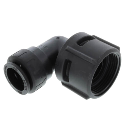 Main product image of PSEI63283AE Female Elbow Connector, 3/4" CTS x 1-1/4" NPS, Black