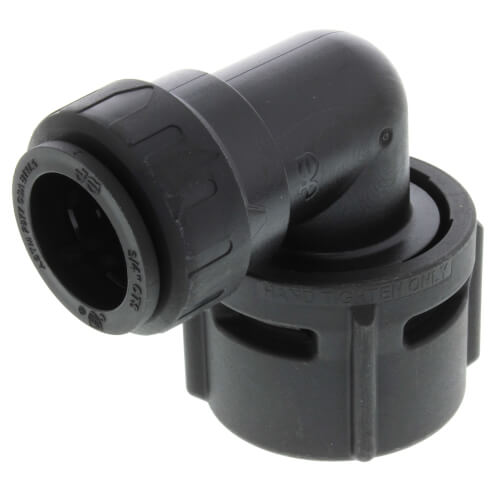Main product image of PSEI63283AE Female Elbow Connector, 3/4" CTS x 1-1/4" NPS, Black