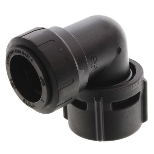 Main product image of PSEI63363AE Female Elbow Connector, 1" CTS x 1-1/4" NPS, Black