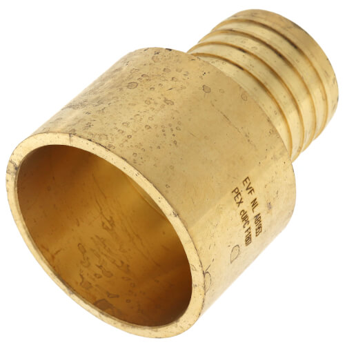 Main product image of 1-1/2" PEX x 1-1/2" Female Sweat Copper Pipe Brass Adapter (Lead Free)