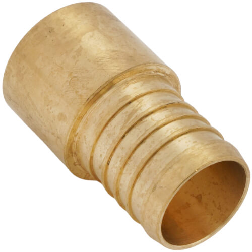 Main product image of 1-1/4" PEX x 1" Female Sweat Copper Pipe Brass Adapter (Lead Free)