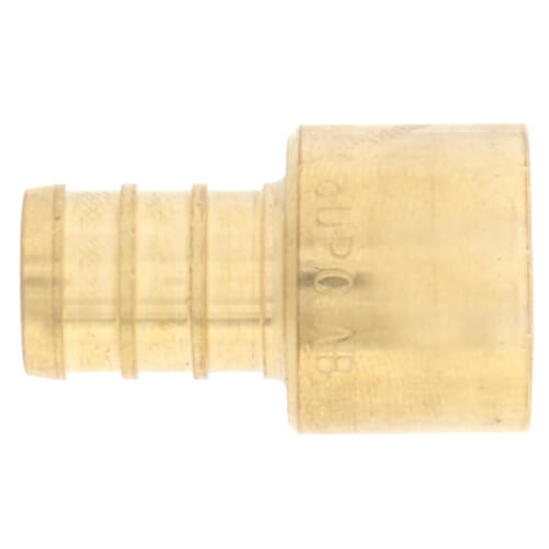 1/2" PEX x 1/2" Copper Pipe Brass Adapter (Lead Free)