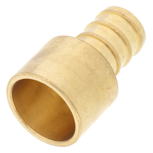 1/2" PEX x 1/2" Copper Pipe Brass Adapter (Lead Free)