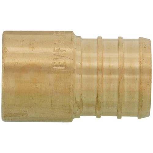 Main product image of 3/4" PEX x 1/2" Copper Pipe Brass Adapter (Lead Free)