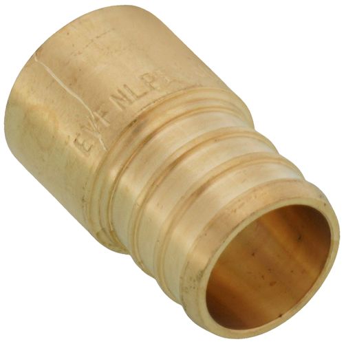 Main product image of 3/4" PEX x 1/2" Copper Pipe Brass Adapter (Lead Free)