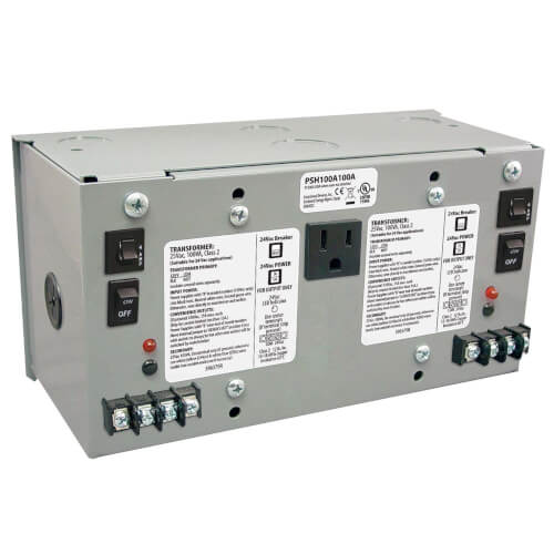 Main product image of Dual 100 VA, UL Class 2 (120 Vac to 24 Vac Enclosure)