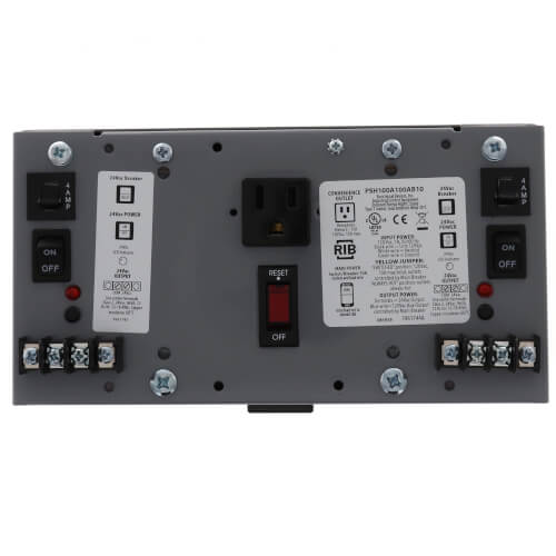 Main product image of Enclosed Dual 100VA UL Class 2 Power Supply, 120 Vac to 24 Vac