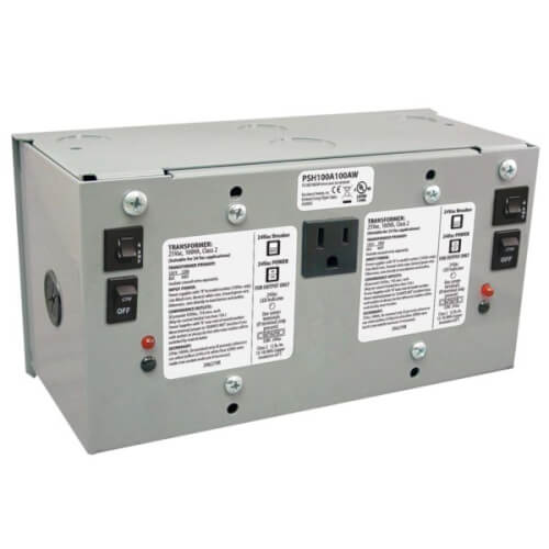 Main product image of Dual 100 VA, UL Class 2, Secondary Wires (120 Vac to 24 Vac Enclosure)