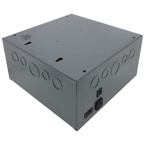 Main product image of 500 VA Power Supply, 100 VA Class, Exterior Receptacle and Circuit Breakers Switches (120 Vac to 24 Vac Enclosure)