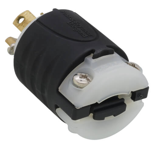 Main product image of Turnlok Extra-Hard Use Industrial Grade Plug, 15A, NEMA L6-15P - Black/White (250V)