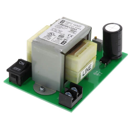Main product image of 4" & 2.75" Track Mount Isolated Linear DC Power Supply, 300mA Adjustable Output, 24 Vac to 1.5Vdc-12Vdc
