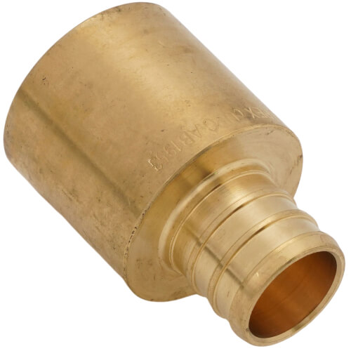 Main product image of 3/4" PEX x 1" Male Sweat Copper Fitting Brass Adapter (Lead Free)