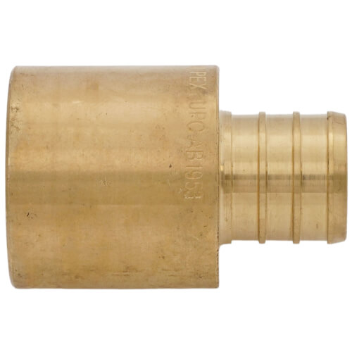 Main product image of 3/4" PEX x 1" Male Sweat Copper Fitting Brass Adapter (Lead Free)
