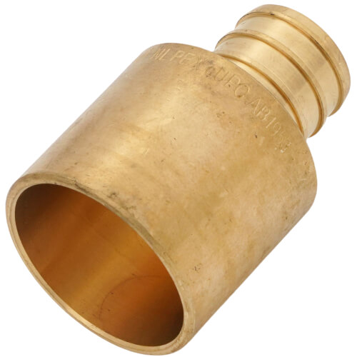 Main product image of 3/4" PEX x 1" Male Sweat Copper Fitting Brass Adapter (Lead Free)