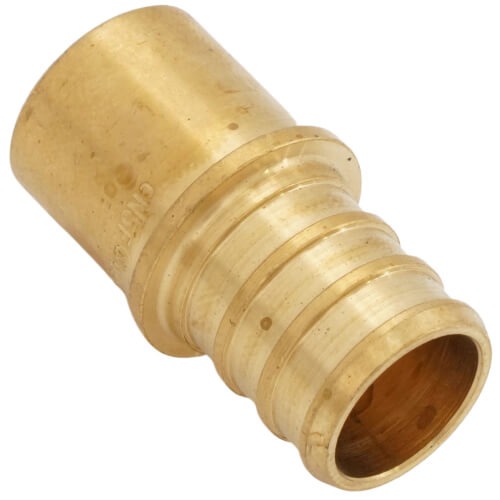 Main product image of 5/8" PEX x 1/2" Male Sweat Copper Fitting Brass Adapter (Lead Free)