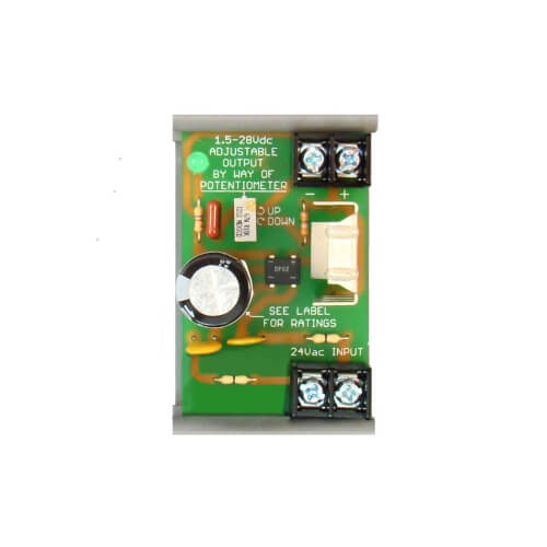 Main product image of 2.75" Track Mount Non-Isolated Linear DC Power Supply, 24 Vac to 1.5-28 Vdc