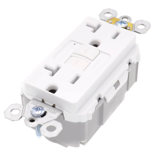 Main product image of PlugTail Self-Test Duplex GFCI Receptacle, 2P, 20A, NEMA 5-20R - White (125V)