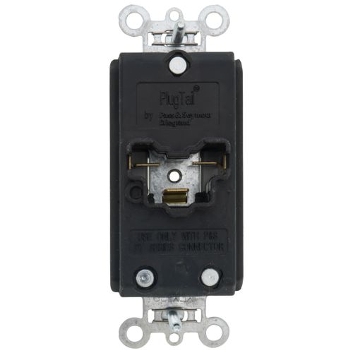 Main product image of PlugTail Commercial Grade Duplex Receptacle, 2P, 20A, NEMA 5-20R - Gray (125V)