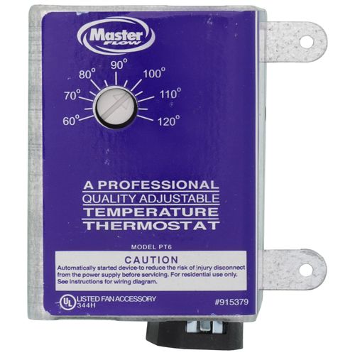 Main product image of Master Flow Replacement Adjustable Thermostat for Single-Speed Power Attic Vents