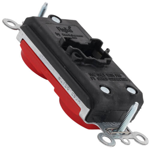 Main product image of PlugTail Heavy-Duty Hospital Grade Duplex Receptacle, 2P, NEMA 5-20R - Red (125V)